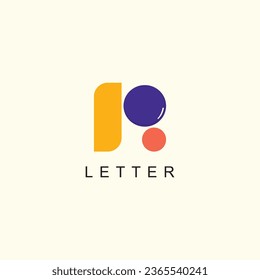 Letter r logo design element vector with modern concept