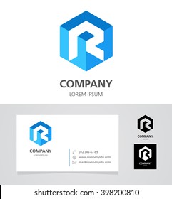 Letter R - Logo Design Element with Business Card - illustration


Vector Logotype Template 
