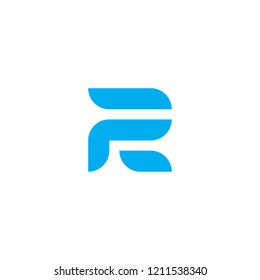 Letter R Logo Design. R icon. Trendy Flat style for graphic design, Web site, UI. EPS10. - Vector illustration