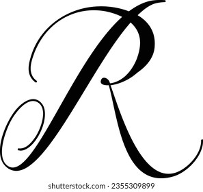 Letter R logo design icon