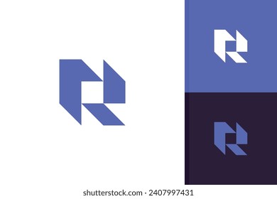 letter r logo design icon template