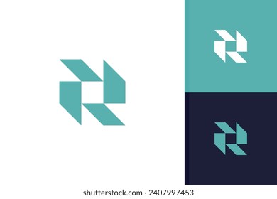 letter r logo design icon template