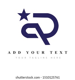 letter R logo design & illustration vector art 