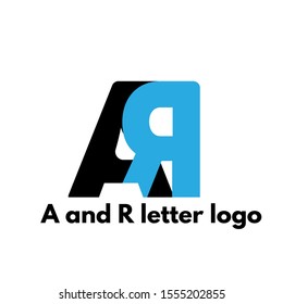 a and letter r logo design illustration.