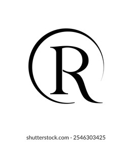 Letter R logo Design, Initial Letter R Logo Design, Letter R logo icon design template elements, Letter R brand logo, 