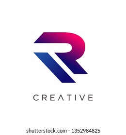 Letter R Logo Design, Modern Creative R Logo Template