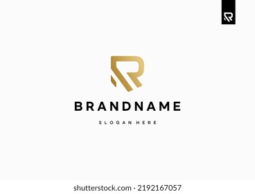 Diseño del logotipo de la letra R, diseño del logotipo de la monografía R minimalista moderno creativo 