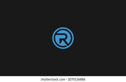 LETTER R LOGO DESIGN WITH NEGATIVE SPACE EFFECT FOR ILLUSTRATION USE