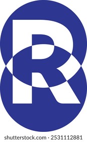 Letter R logo design new vector.
