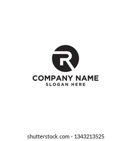 letter R logo design template