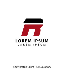 letter R logo design template. letter R background.