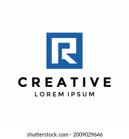 
Letter R logo design template 