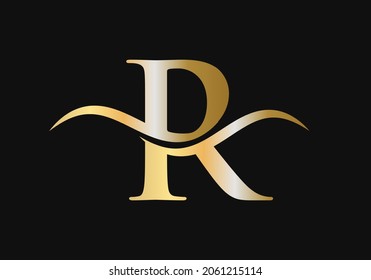 Letter R Logo Design Template. R Initial Company Swoosh Logo