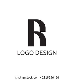 plantilla de diseño de logotipo de letra r
