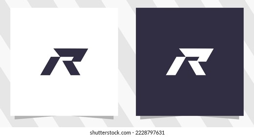 letter r logo design template