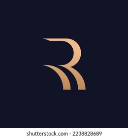 Letter R logo design Logo template, Creative R logo vector symbol