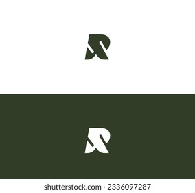 Letter R logo design template.