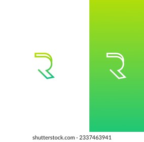 Letter R logo design template.
