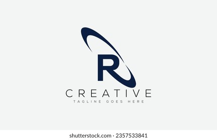 Letter R logo design template vector illustration.