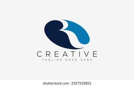 Letter R logo design template vector illustration.