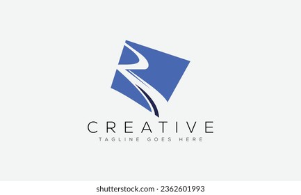 Letter R logo design template vector illustration.
