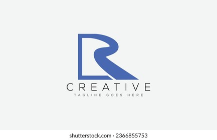 Ilustración vectorial del diseño del logotipo de la letra R