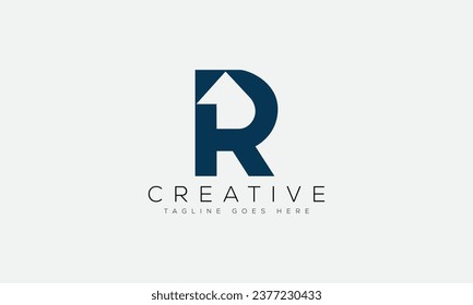Ilustración vectorial del diseño del logotipo de la letra R