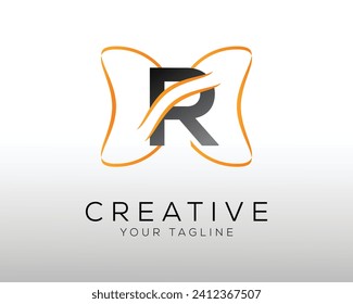 
Letter R logo design template