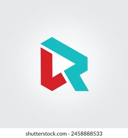 Letter R logo design template