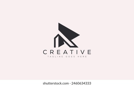 Ilustración vectorial de Plantilla de diseño de logotipo de Letter R