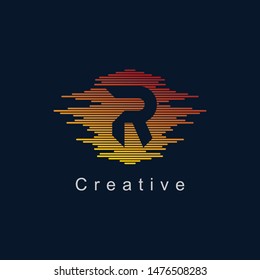 Letter R Logo Design Vector