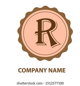 letter R logo design vector icon template