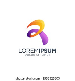 Letter R Logo Design Vector Illustration 