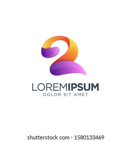 Letter R Logo Design vector illustration, colorful logo