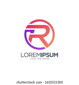 Letter R Logo Design Vector Template