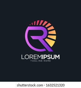 Letter R Logo Design Vector Template