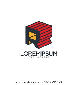 Letter R Logo Design Vector Template