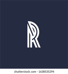 letter R logo design vector icon template