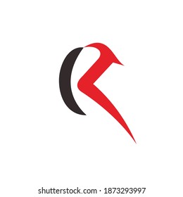 letter R logo design vector