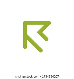 signo vectorial de diseño de logotipo R de letra