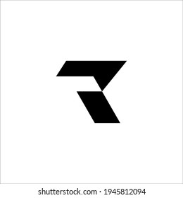 letter R logo design vector sign