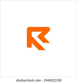 letter R logo design vector sign