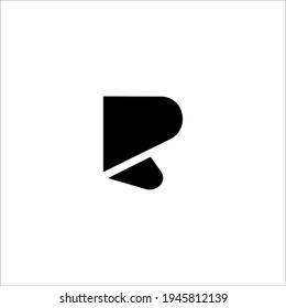 signo vectorial de diseño de logotipo R de letra