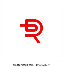 letter R logo design vector sign
