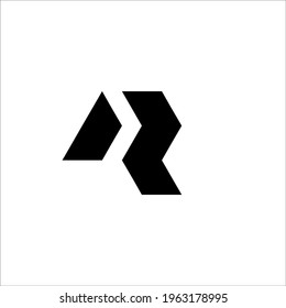 letter R logo design vector sign
