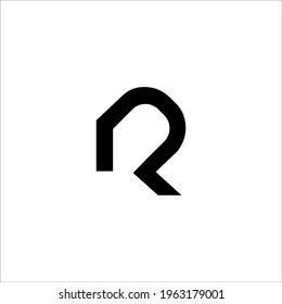 signo vectorial de diseño de logotipo R de letra