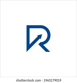 signo vectorial de diseño de logotipo R de letra