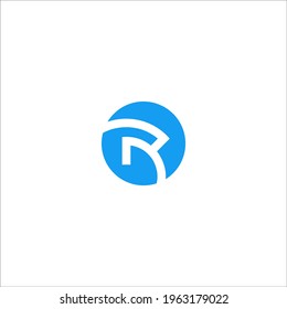 letter R logo design vector sign