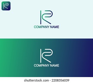 Letter "R"  logo design . vector illustration eps10