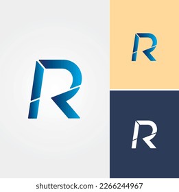 Letter R Logo Design Vector